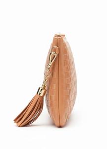 Women's Woven PU Leather Crossbody Shoulder Bag with Tassel Zipper Pocket – Fashion Casual Messenger Handbag - Product Image 4