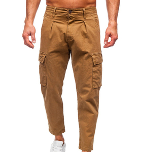 Pantalones Cargo Casuales de Moda para Hombre, con Cierre de Cordón Ajustable, Hechos de Algodón - Product Image 4