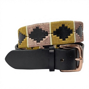 เข็มขัดหนังโปโลทนทาน ผลิตจากหนังคุณภาพพรีเมียม พร้อมรายละเอียดการถักทอสีสันสดใส ออกแบบมาเพื่อความสบาย พร้อมหัวเข็มขัดที่แข็งแรง - Product Image 1