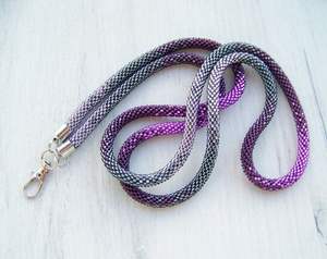 Lanière perlée faite main style bohème, porte-clés coloré et porte-badge pour le travail à prix abordable - Product Image 6