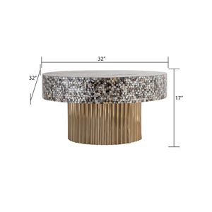 Tavolino da Caffè T 1207 32 con Piano in Madreperla, Design Elegante e Unico - Product Image 4