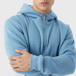 High Quality Polyester/Cotton Terry Regular Fit Lined Windproof <b>Thick</b> <b>Fleece</b> Drop Shoulder Custom Unisex Eco-Friendly Hoodie - Product Image 4