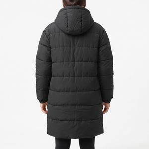 <b>Women's</b> Long Puffer <b>Coat</b> Wholesale <b>Lightweight</b> Hooded Mid Length Warm Winter Jacket Quilted Padded Overcoat Fashion Outerwear - Product Image 2