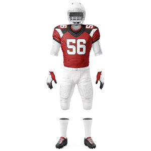 Conjunto de Uniforme de Fútbol Americano para Adultos, 100% Poliéster, Malla Sublimada, Impresión Personalizada, Pedido por Equipo, Venta al Por Mayor - Product Image 3