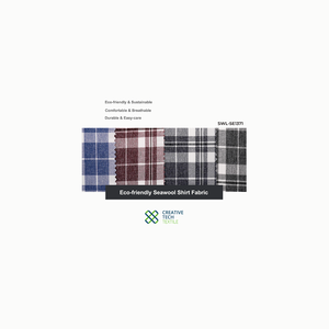 Tissu éco-responsable prêt pour l'avenir SWL-5E1371, Seawool haute performance PET/Polyester=31/69, idéal pour la mode éco-responsable. - Product Image 1