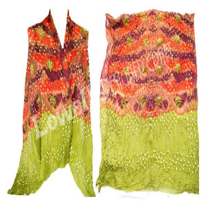 Écharpe élégante en coton tie-dye, légère, respirante, en tissu doux, accessoire de mode pour un usage quotidien décontracté, les voyages et les saisons. - Product Image 2
