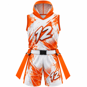 Uniformes de Fútbol Americano Personalizados al por Mayor, Conjuntos de Camiseta y Pantalones Cortos 7v7, Personalizados para Equipos, Clubes y Academias - Product Image 1