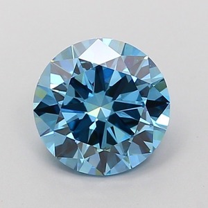 artificially grown round diamond 1.70 carat fancy vivid <b>blue</b> vs2 excellent polish loose gemstone pristine jewelry <b>material</b> p1520 - Product Image 1