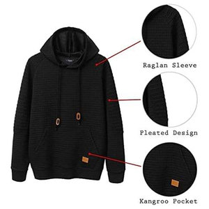 เสื้อฮู้ดดี้วาฟเฟิล ผ้าฝ้าย 100% สำหรับฤดูหนาว เนื้อผ้านุ่มสบาย ใส่สบาย ทรงลำลอง ระบายอากาศได้ดี เป็นมิตรกับสิ่งแวดล้อม ทรงปกติ ใช้ได้ทุกวัน - Product Image 5