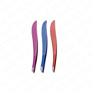 Ensemble de pinces à épiler professionnelles en acier inoxydable, impression personnalisée, pointe inclinée aiguisée, outils de beauté personnalisés, OEM - Product Image 6