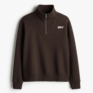 Sudadera con Cierre de Cremallera Personalizada con Logotipo para Hombre, Estilo Informal, Mezcla de Algodón Básico, Sudadera con Cierre de Cremallera a Bajo Precio para Hombre - Product Image 1