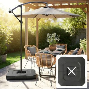 Set di Pesi per Base Ombrellone a Braccio per Ombrelloni e Basi da Patio - Product Image 1