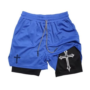 Shorts de course pour hommes respirants à logo personnalisé, camouflage, séchage rapide, pour la gym et l'entraînement sportif, taille élastique, athlétiques - Product Image 5