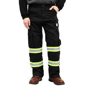 High Visibility Reflective Windproof <b>Waterproof</b> Working Pant Wholesale Rate Custom Logo Print <b>Work</b> Cargo Pants - Product Image 1