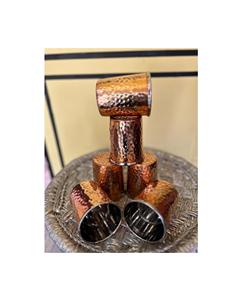 Ensemble de gobelets en cuivre martelé, tasses à boire traditionnelles en métal, verres à boisson de style artisanal pour la maison, le bar, le restaurant, l'hôtel, la salle à manger - Product Image 1