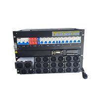 Système haute puissance 7U 380V entrée 48VDC |   Redresseur de rack 19 pouces à sortie unique 36 kW (12x3000 W) 600 A |   pour le centre de données du bureau central