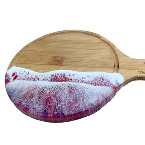 Luxury Blue Epoxy Resin Coaster Wooden Coaster <b>Set</b> Custom Coasters for Drinks Elegant Resin Coasters Trending 2026 - Product Image 5