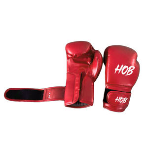 Gants de boxe d'entraînement en gros, impression de logo personnalisé, doigts entièrement couverts, antidérapants, fermeture auto-agrippante, gants de boxe en cuir de haute qualité - Product Image 1