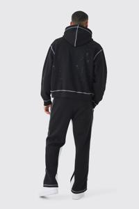 Men's Slim Fit Flared Sweatpants & Hoodie Custom Training Jogging <b>Embroidery</b> Tracksuits Winter Printed Sportswear - Product Image 2