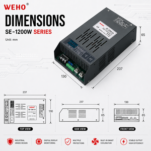Corriente de voltaje ajustable de alta calidad, fuente de alimentación conmutada de CA a CC, 1200 V, 110V, 12V, 24V, 36V, 48V, <span class=keywords><strong>72V</strong></span>, 96V, 150V, 220V, V - Product Image 2