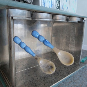 LOVFE En gros Essoreuse centrifugeuse en bois écologique pour salades et fruits, avec poignées vertes, compatible lave-vaisselle - Product Image 3