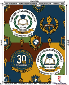 Custom African Wax Print Fabric Manufacturer University Anniversary Convention Uniform Celebration Fundraising Textile Supplier - Product Image 2