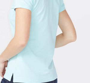 Camiseta de Golf OEM de Alta Calidad, 100% Algodón, Casual, Ecológica, para Mujer, con Botones Personalizados, de Secado Rápido, Transpirable - Product Image 6