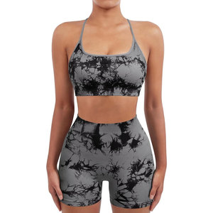 Ensemble de shorts de yoga pour femmes, coupe confortable, matière extensible de qualité supérieure, taille haute, vêtements de fitness écologiques, entraînement de yoga, course à pied - Product Image 4