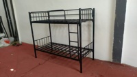 Lit superposé moderne en fer doux et abordable pour dortoir scolaire, hôtel et appartement – Conception écologique et durable avec échelle