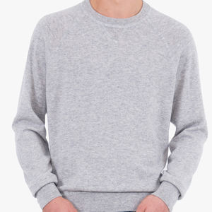 Sweat-shirt homme vert et noir à blocs de couleur, col rond décontracté, pull à manches longues en molleton de coton, haut élégant pour l'hiver - Product Image 3