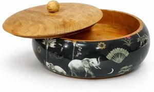 Premium Rustic Wooden Chapati Hotpot <b>Box</b> Roti Storage <b>Container</b> Handmade Eco Friendly Kitchen Serving Food Warmer <b>Box</b> - Product Image 3
