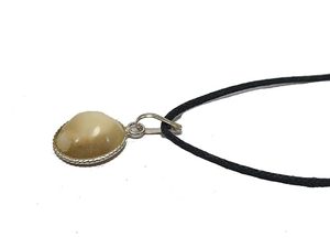 Collar con Colgante de Concha Natural Gomti Chakra Eye, Amuleto de Concha Redonda en Espiral con Cordón Negro, Gargantilla, Joyería Espiritual de la Suerte, Regalo - Product Image 2