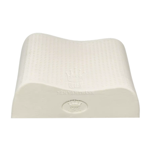 Polyester/Cotton <b>Folded</b> Sustainable Vietnam Plant Latex Wave Shape 200TC Neck Support Natural Material Therapy Pillow - Product Image 4