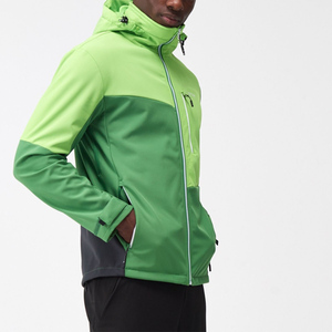 Color Blocking Men Waterproof Softshell <b>Jacket</b> Windproof Outdoor Travel Winter Front Zipper Autumn Wear Softshell <b>Jacket</b> - Product Image 2