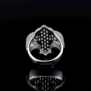 Moissanite Diamond Jesus <b>Cross</b> Baguette Cut Rhodium Plated 925 Sterling <b>Silver</b> Hip Hop Cluster Men Engagement Wedding Gift <b>Ring</b> - Product Image 3