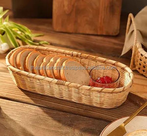 Recuerdos artesanales naturales hechos a mano, bandeja marrón de ratán pulido ecológica, plato de joyería decorativa de estilo de amor, forma ovalada - Product Image 6