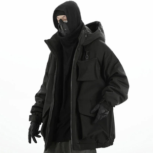 <b>Men</b> techwear <b>jacket</b> with <b>lightweight</b> breathable fabric designed for everyday casual and outdoor wear <b>men's</b> techwear <b>jacket</b> - Product Image 1