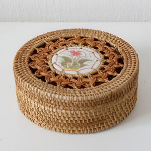 Boîtes de rangement en rotin tressé à la main, paniers à couvercle pour présentation alimentaire, excellent rapport qualité-prix - Product Image 5