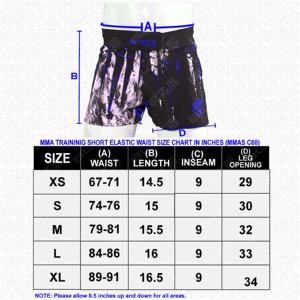 Blaze Custom Short de combat MMA/BJJ léger et écologique pour hommes, extensible dans les quatre sens, sans Gi, avec ceinture élastique - Product Image 6