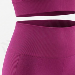 ชุดออกกำลังกายผู้หญิง ระบายอากาศได้ดี ชุดโยคะแบบไม่มีแขน ไซส์ใหญ่ รับสั่งทำ ชุดออกกำลังกายสำหรับผู้หญิง ชุดออกกำลังกาย ชุดออกกำลังกาย - Product Image 5