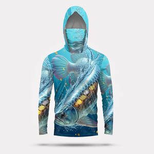 Camisa de Pesca con Capucha y Manga Larga, Protección Solar UPF 50+, Ligera, Transpirable, de Secado Rápido y Resistente al Viento - Product Image 3