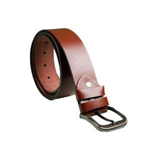 Nuevo Cinturón de Cuero Genuino para Hombre, Hebilla Metálica de Alta Calidad, Cinturón de Cuero Genuino Estilo Vaquero para Negocios y Moda, de Pakistán - Product Image 1