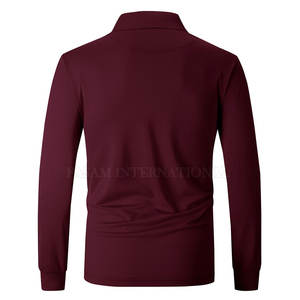New Design Factory Direct <b>Sale</b> <b>Long</b> <b>Sleeves</b> <b>Polo</b> <b>Shirts</b> Light Weight <b>Men</b> <b>Long</b> <b>Sleeves</b> <b>Polo</b> <b>Shirts</b> - Product Image 2