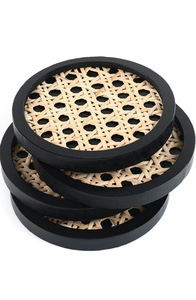 Modern Round Woven <b>Bamboo</b> Table <b>Mat</b> Eco-Friendly Coasters Pad for Home Furniture Decor - Product Image 4