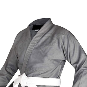 Kimono de Jiu-Jitsu Brésilien (BJJ) Gris Personnalisé avec Logo, Uniforme de Jiu-Jitsu, Tissu Perlé Lourd, Pantalon Ripstop, Tenue d'Arts Martiaux – Fabricant - Product Image 6