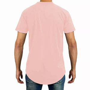 Camiseta de Hombre, Estilo Moderno, Manga Corta, Tejida, 100% Algodón, Cuello Redondo, Dobladillo Curvo, Secado Rápido, Transpirable, Estilo Urbano - Product Image 2