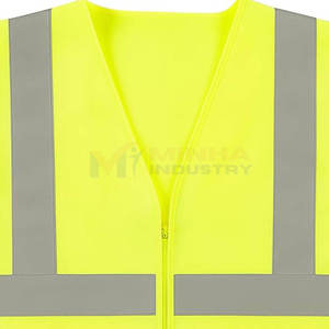 Chaleco de Seguridad de Alta Visibilidad Clase 2 con Certificación ANSI, con Bolsillos, Cremallera, Logotipo Personalizado, Construcción de Malla Impermeable para Hombres y Mujeres - Product Image 4