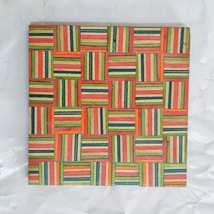 Posavasos de nogal de madera de grado alimenticio de material de haya natural para bebidas posavasos hechos a mano de aspecto antiguo ecológico - Product Image 4