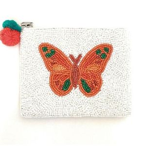 Beaded Lobster <b>Coin</b> <b>Purse</b> White Handmade Zipper Closure Mini Creative Unisex - Product Image 2