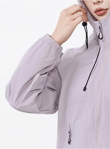 Conjunto de 2 Piezas para Mujer, con Capucha y Manga Larga, Color Sólido, Poliéster Transpirable, Tejido de Punto, Secado Rápido, Corte Holgado, Ropa Casual de Verano - Product Image 3